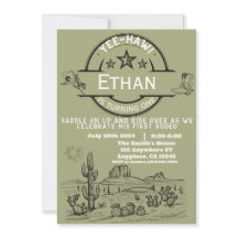 Jongens Western Eerste Rodeo Eerste Verjaardag