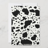 Jongens Western Eerste Rodeo Eerste Verjaardag Kaart (Achterkant)