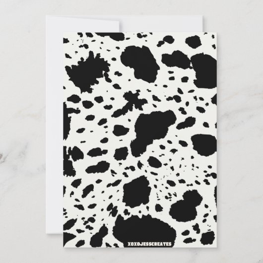 Jongens Western Eerste Rodeo Eerste Verjaardag Kaart (Achterkant)