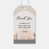 Jongens 'Westerne eerste Rodeo Gift Label Cadeaulabel (Voorkant)