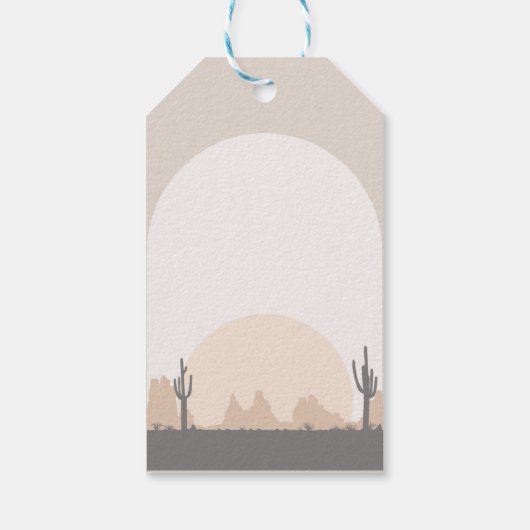 Jongens 'Westerne eerste Rodeo Gift Label Cadeaulabel (Achterkant)