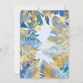 Jongens Wild One Blue Safari 1e verjaardagsfeest Kaart (Achterkant)