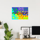 Jongens willen gewoon plezier hebben logo heldere  poster (Thuiskantoor)