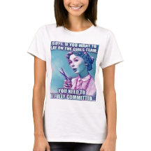 Jongens willen in het team van het meisje T-shirt 