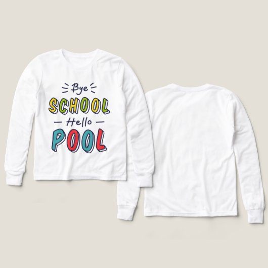 Jongens wit zomervoorbereidingsshirt - Levendig (Voorkant /achterkant)