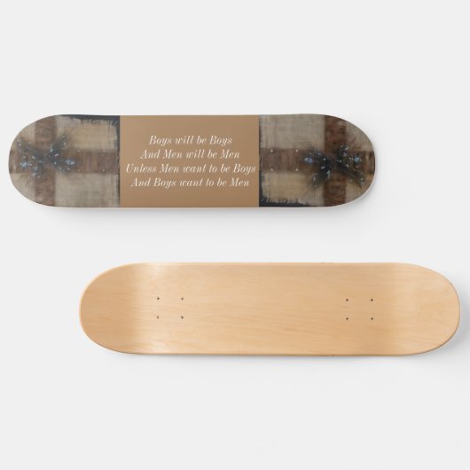 Jongens worden jongens persoonlijk skateboard (Horizontaal)
