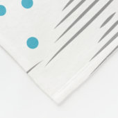 Jongens Zaal Modern Abstract Veer Patroon Fleece Deken (Hoek)