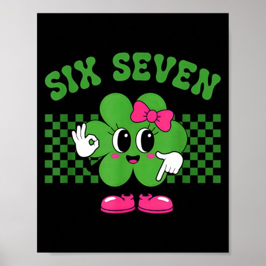 Jongens Zes Zeven 67 Meme St Poster (Voorkant)
