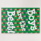 Jongens zijn de beste. legpuzzel (Horizontaal)