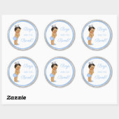 Jongens zijn de Bomb. Bath Gift Etc Blue Silver Ronde Sticker (Vel)