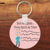 Jongens zijn Dumb "Drow Rocks at Them!" Sleutelhanger (Voorkant)