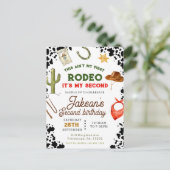 Jongens zijn niet mijn eerste Rodeo Cowboy 2e verj Briefkaart (Staand voorkant)