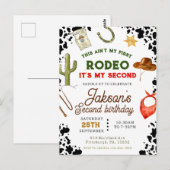 Jongens zijn niet mijn eerste Rodeo Cowboy 2e verj Briefkaart (Voorkant / Achterkant)