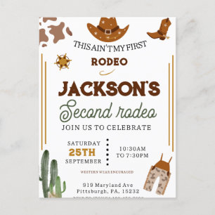 Jongens zijn niet mijn eerste Rodeo Cowboy 2e verj Briefkaart