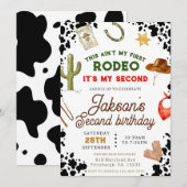 Jongens zijn niet mijn eerste Rodeo Cowboy 2e verj Kaart (Voorkant / Achterkant)