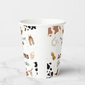 Jongens zijn niet mijn eerste Rodeo Cowboy 2e verj Papieren Bekers (Links)