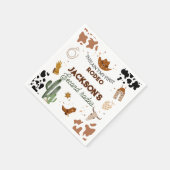 Jongens zijn niet mijn eerste Rodeo Cowboy 2e verj Servet (Hoek)