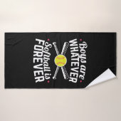 Jongens zijn wat Softball voor altijd is Badhanddoek (Badhanddoek)