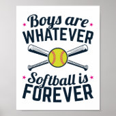 Jongens zijn wat Softball voor altijd is Poster (Voorkant)