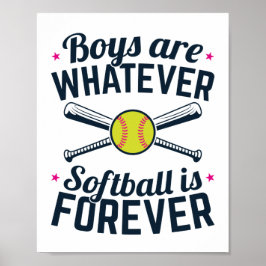 Jongens zijn wat Softball voor altijd is Poster