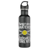 Jongens zijn wat Softball voor altijd is Waterfles (Voorkant)