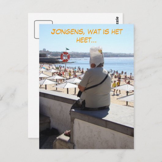 Jongens, zo heet (Nederlands) grappig Briefkaart (Voorkant / Achterkant)