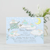 Jongens Zoete Dromen Baby Shower Kaart (Staand voorkant)