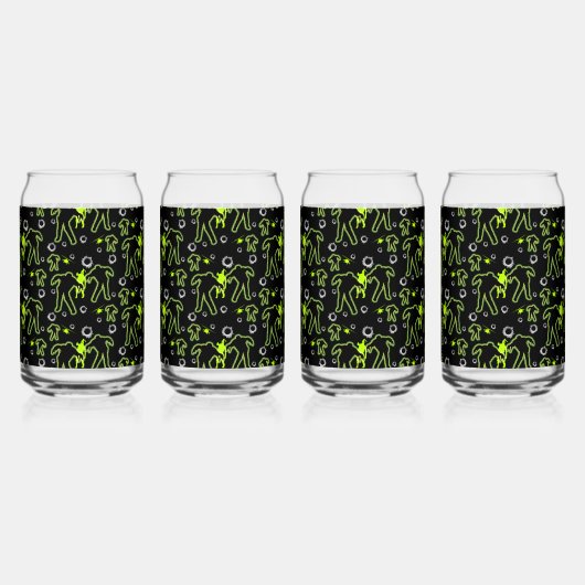 Jongens Zombie School Blikvorm Glas (Achterkant)