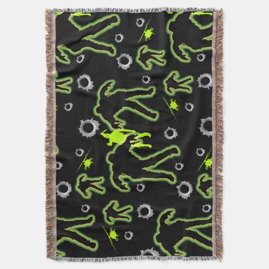 Jongens Zombie School Deken (Voorkant Verticaal)