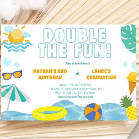 Jongens Zomer Broer Verjaardag en Afstuderen Joint Kaart