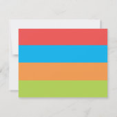 Jongens Zomer Kamp Stationery Kleurrijke Rustiek Notitiekaartje (Achterkant)