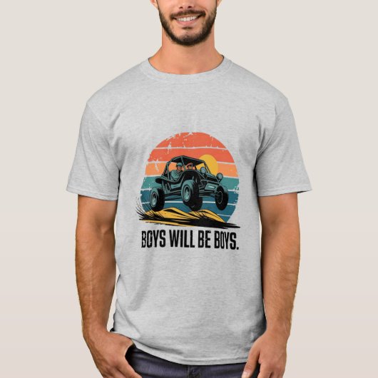 Jongens zullen jongens zijn: Dune Buggy Adventure T-shirt (Voorkant)