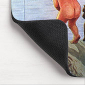 "Jongens zullen jongens zijn" Mousepad Muismat (Hoek)