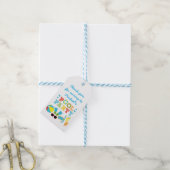 Jongens Zwembad Verjaardagsfeestje Favor Cadeaulabel (Met Touw)