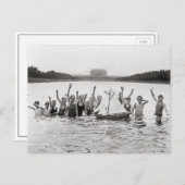 Jongens zwemmen, 1926 briefkaart (Voorkant / Achterkant)