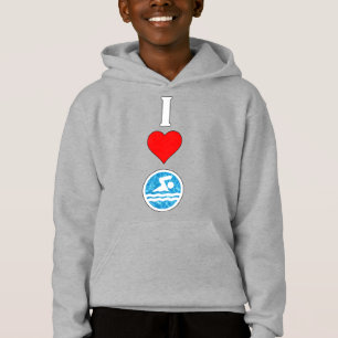 Jongens zwemmen en duiken zwemmen I-liefde/hartzwa