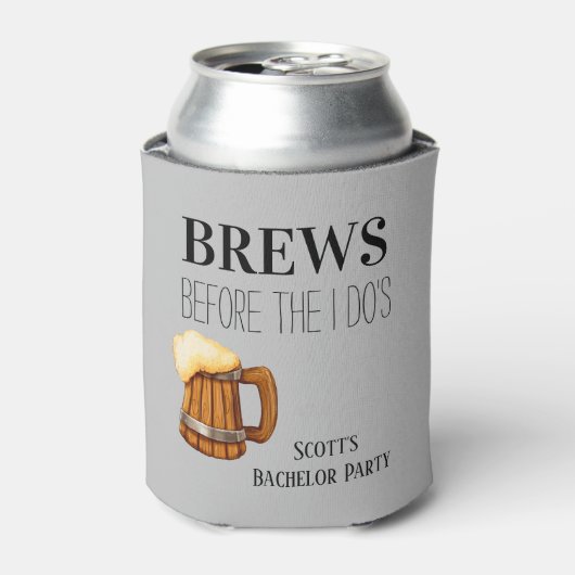 Jongensavond Brouwsels voor de Trouwdag Blikjeskoeler (Blikje Voorkant)