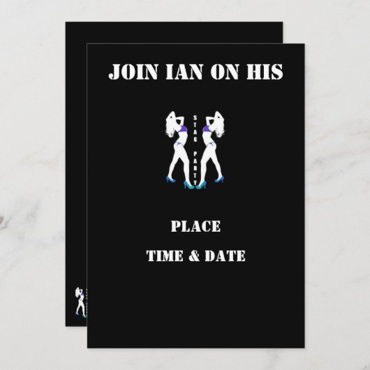 JONGENSAVOND uitnodiging (Voorkant / Achterkant)