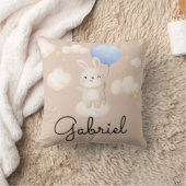 Jongensballon Schattige Bruin Konijntje Baby showe Kussen (Deken)