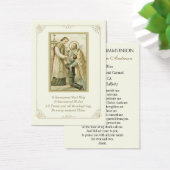 Jongenscommunie Katholieke herdenking Heilige Kaar Visitekaartje (Bureau)