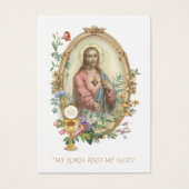 Jongenscommunie Katholieke herdenking Heilige Kaar Visitekaartje (Voorkant)