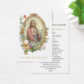 Jongenscommunie Katholieke herdenking Heilige Kaar Visitekaartje (Bureau)