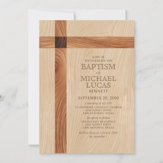 jongensdoop kaart (Voorkant)