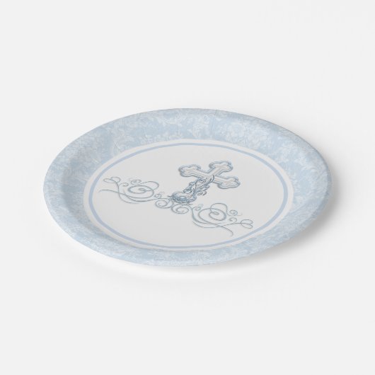 Jongensdoop Papieren Borden Papieren Bordje (Gekanteld)