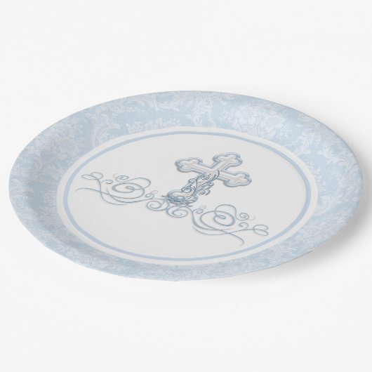 Jongensdoop Papieren Borden Papieren Bordje (Gekanteld)