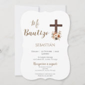 Jongensdoop uitnodiging in het Spaans Boho (Voorkant)