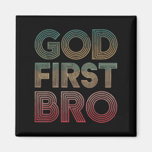Jongensgod eerst broer grappig christelijk god bro magneet