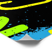 Jongensgraffiti: met de hand getekende koelte poster (Hoek)