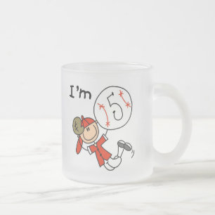 Jongenshonkbal Ik ben 5 Matglas Koffiemok