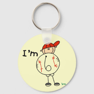 Jongenshonkbal Ik ben 6 T-shirts en cadeaus Sleutelhanger